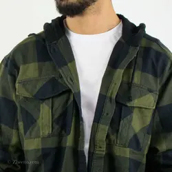 پیراهن پشمی کلاه دار H.M