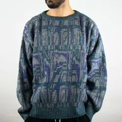 بافت طرحدار سبز