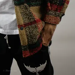 پیراهن پشمی چهارخانه خیلی ضخیم