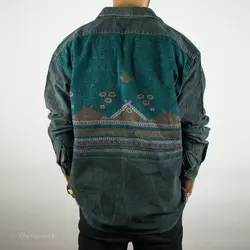 پیراهن کبریتی طرحدار