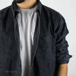 پیراهن کبریتی خاکستری