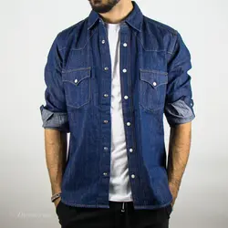 پیراهن جین آبی تیره