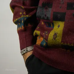 بافت طرحدار زرشکی