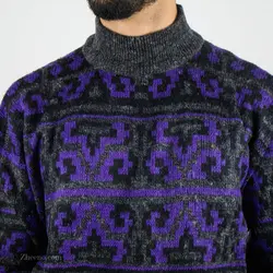 بافت طرحدار بنفش