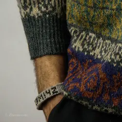 بافت طرحدار سبز