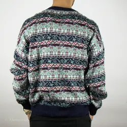 بافت طرحدار چند رنگ