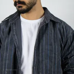 پیراهن کبریتی راه راه