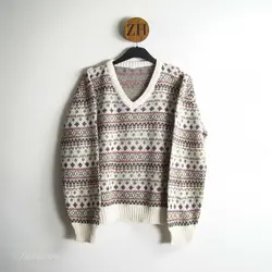 بافت طرحدار یقه هفت