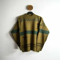 بافت طرحدار سبز