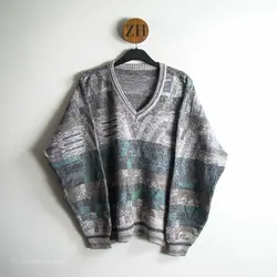 بافت طرحدار یقه هفت