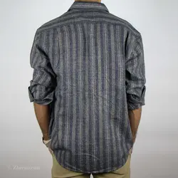 پیراهن پشمی راه راه