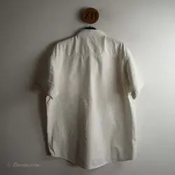 پیراهن جین آستین کوتاه سفید