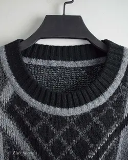 بافت وینتیج مشکی طوسی