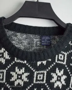 بافت وینتیج سفید مشکی