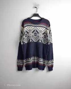 بافت وینتیج سفید سرمه ای