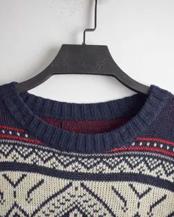 بافت وینتیج سفید سرمه ای