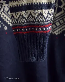 بافت وینتیج سفید سرمه ای