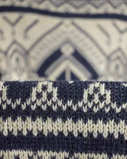 بافت وینتیج سفید سرمه ای