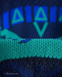 بافت وینتیج سرمه ای سبز