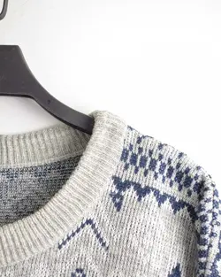 بافت وینتیج طوسی سرمه ای