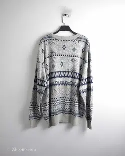 بافت وینتیج طوسی سرمه ای