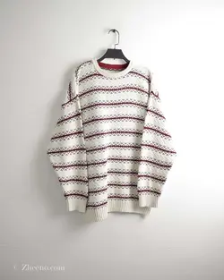 بافت وینتیج سفید طرح دار