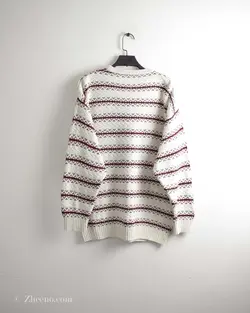 بافت وینتیج سفید طرح دار