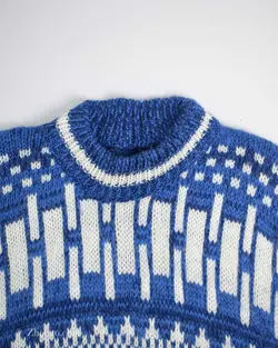 بافت وینتیج کاربنی و آبی