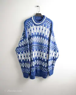 بافت وینتیج کاربنی و آبی