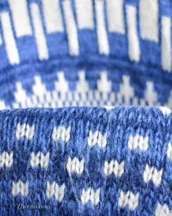 بافت وینتیج کاربنی و آبی