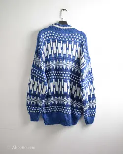 بافت وینتیج کاربنی و آبی