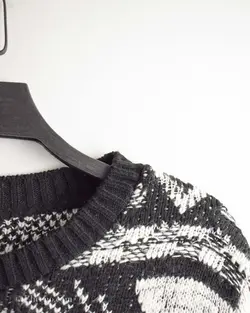 بافت وینتیج مشکی و سفید