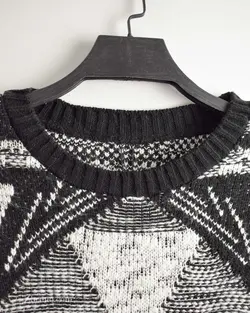 بافت وینتیج مشکی و سفید