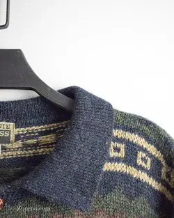 بافت وینتیج دکمه دار No Excess