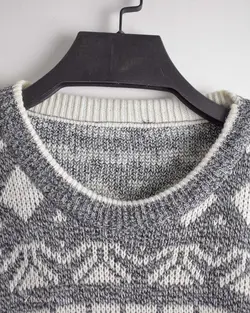 بافت وینتیج طوسی و سفید