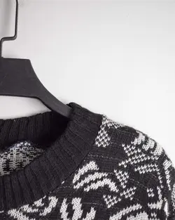 بافت وینتیج مشکی و سفید