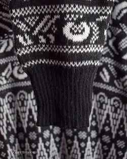 بافت وینتیج مشکی و سفید