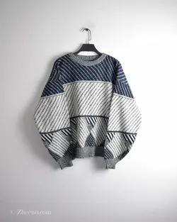 بافت وینتیج سرمه ای و سفید