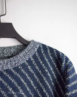 بافت وینتیج سرمه ای و سفید