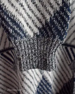 بافت وینتیج سرمه ای و سفید