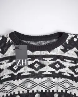 بافت وینتیج مشکی و سفید