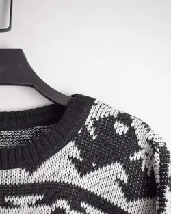 بافت وینتیج مشکی و سفید