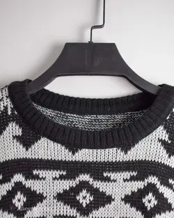 بافت وینتیج مشکی و سفید