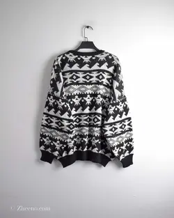 بافت وینتیج مشکی و سفید