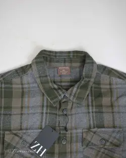 پیراهن پشمی طوسی و سبز