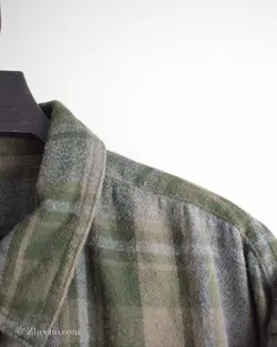 پیراهن پشمی طوسی و سبز