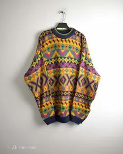 بافت وینتیج رنگارنگ