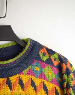 بافت وینتیج رنگارنگ