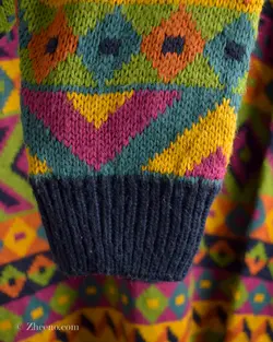 بافت وینتیج رنگارنگ