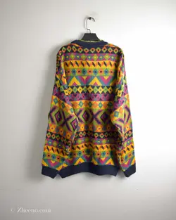 بافت وینتیج رنگارنگ